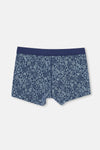 Lacivert Lacivert 2'li Desenli Pamuk Boxer