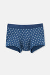 Koyu Mavi Koyu Mavi Desenli Micro Modal Boxer