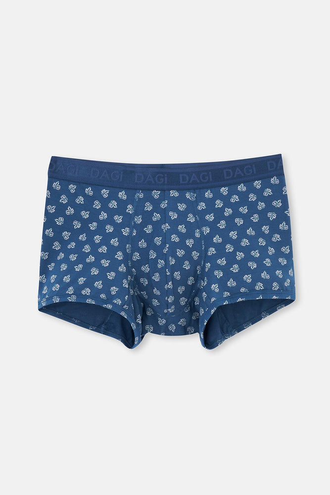 Koyu Mavi Koyu Mavi Desenli Micro Modal Boxer
