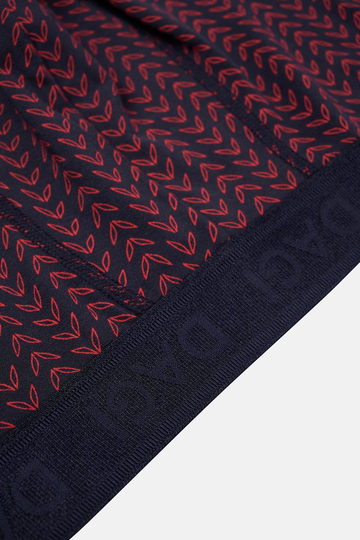 Kırmızı-Lacivert Kırmızı-Lacivert 3'lü Desenli Micro Modal Boxer