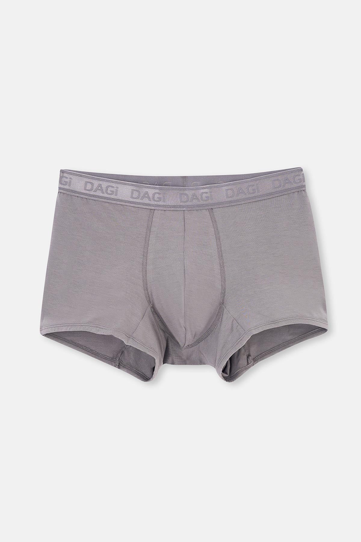 Gri-Siyah Gri-Siyah 3'lü Desenli Micro Modal Boxer