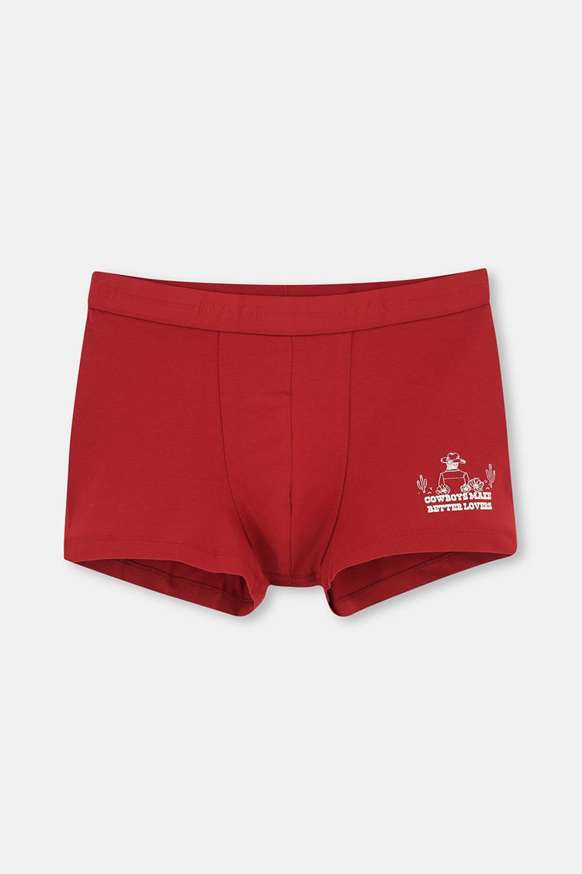 Bordo-Siyah Bordo-Siyah 2'li Parça Baskılı Pamuk Boxer