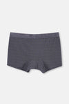 Gri-Siyah 2'li Desenli Micro Modal Boxer