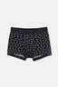 Black 5210 PATTERNED COTTON BOXER