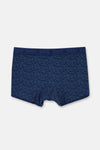 Lacivert Desenli Micro Modal Boxer