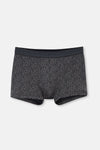 Antrasıt 5210 Desenli Pamuk Boxer