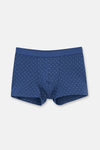 Indigo Desenli Pamuk Boxer