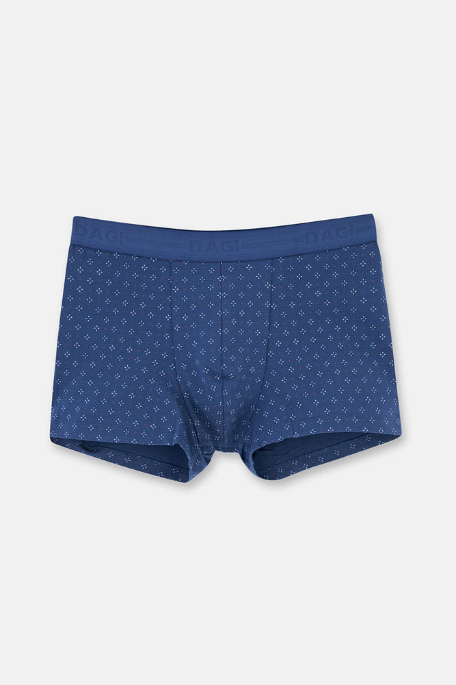 Indigo Desenli Pamuk Boxer