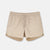 Bej Ekose Desenli Mini Şort