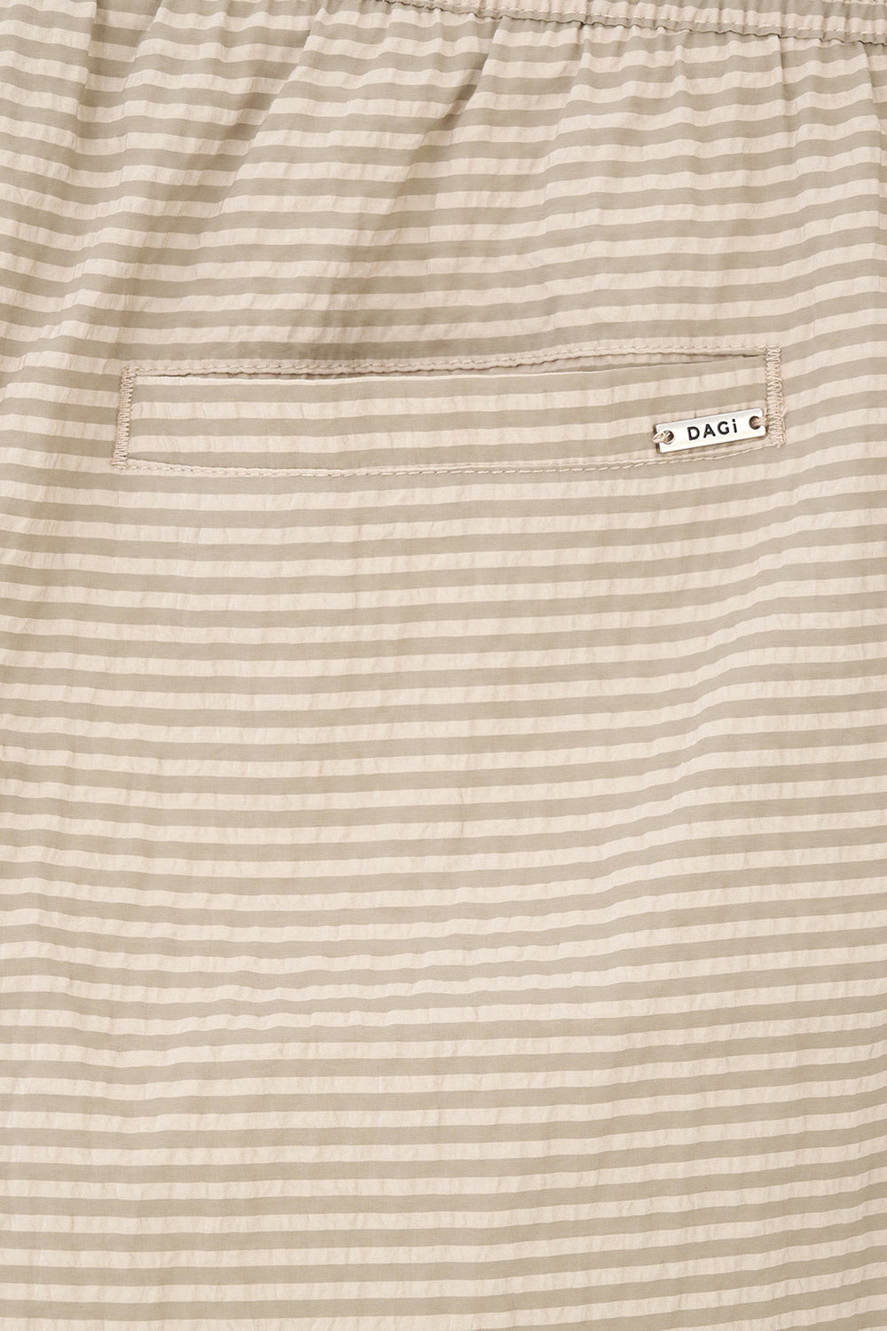 Bej Ekose Desenli Mini Şort