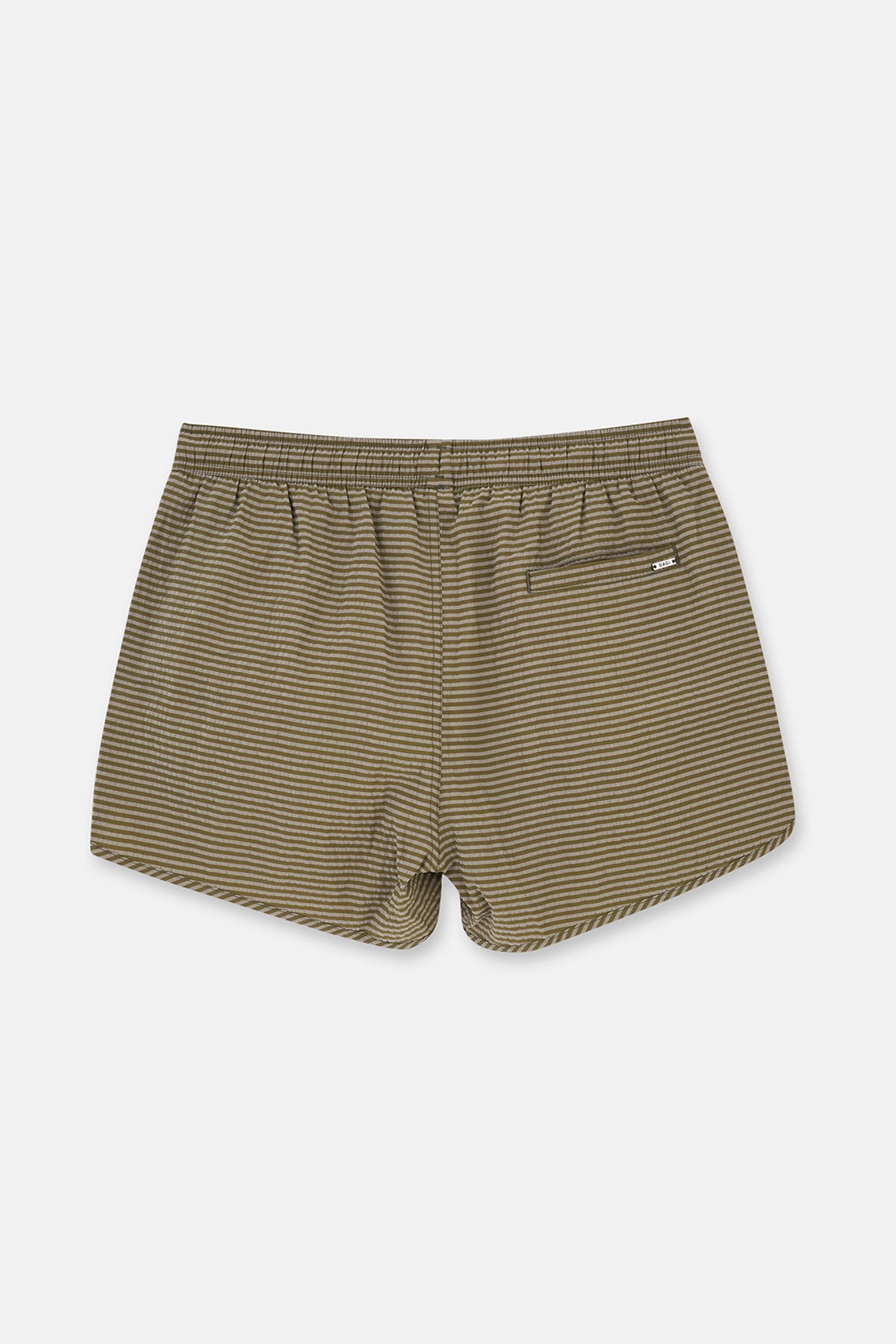 Haki Ekose Desenli Mini Şort