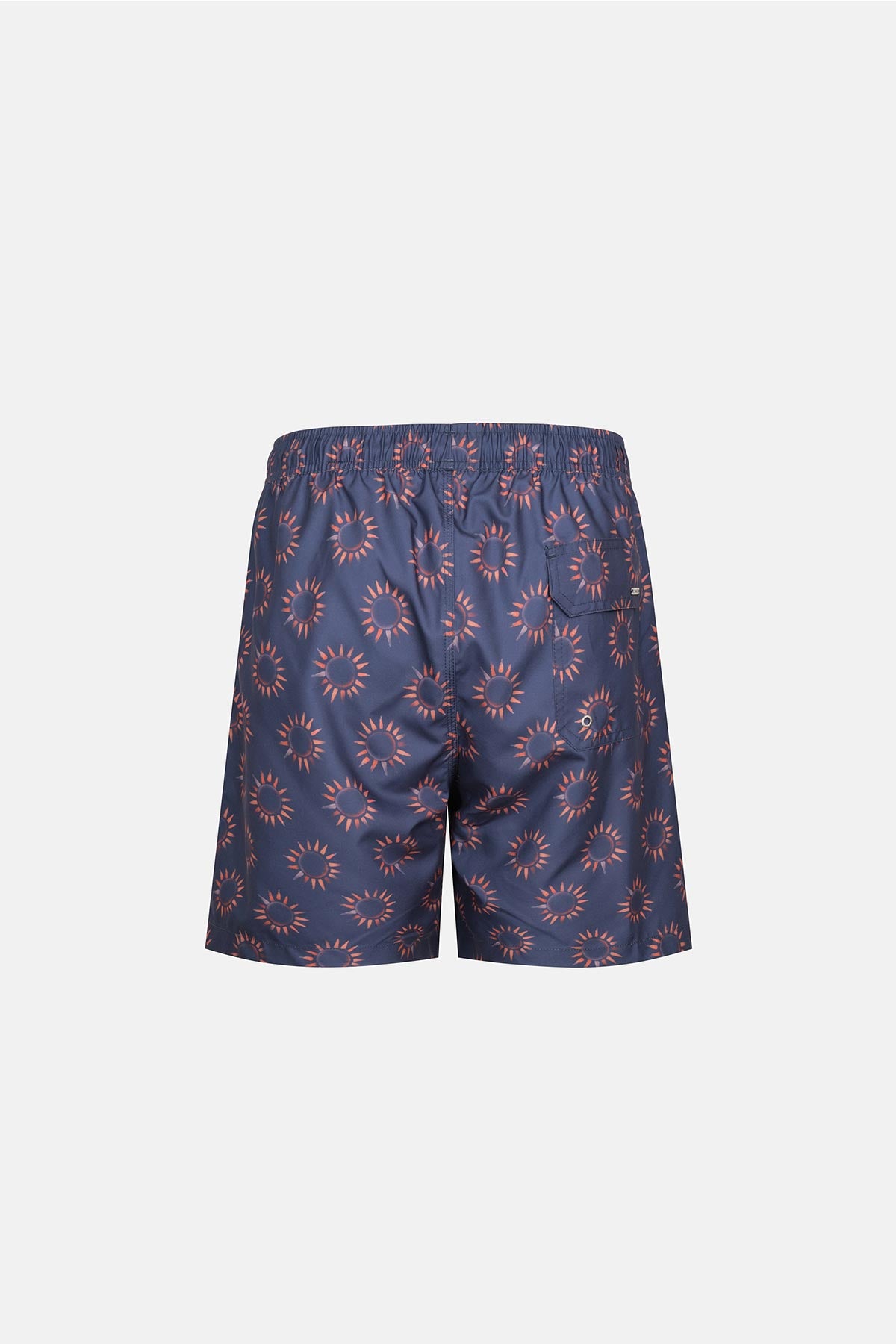 Multicolor Güneş Desenli Orta Şort