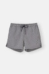Lacivert Çizgili Kısa Şort