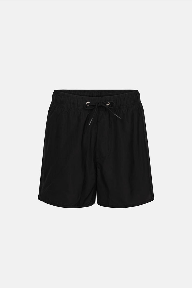 Siyah Bağlamalı Mini Şort