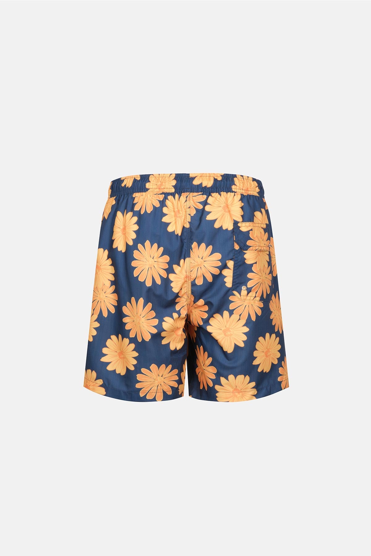 Multicolor Papatya Desenli Orta Şort