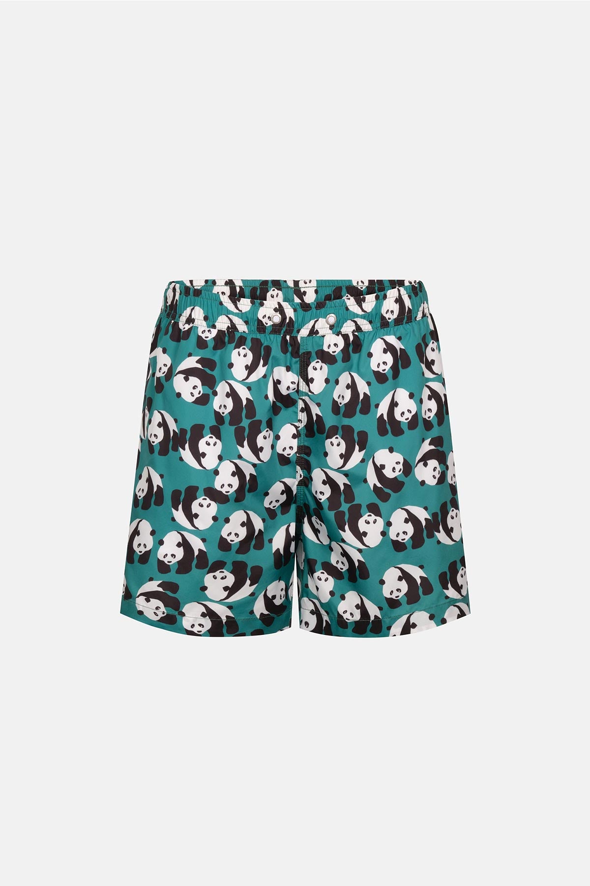 Multicolor Panda Desenli Kısa Şort