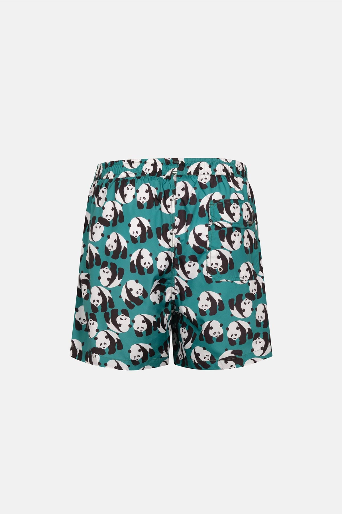 Multicolor Panda Desenli Kısa Şort