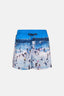 Multicolor Sörf Desenli Kısa Şort
