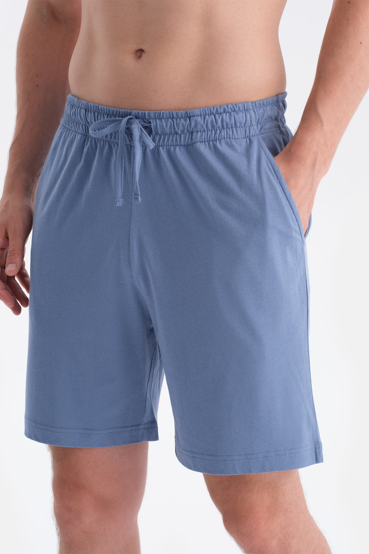 Beyaz Baskı Detaylı Tişört Şort Takım