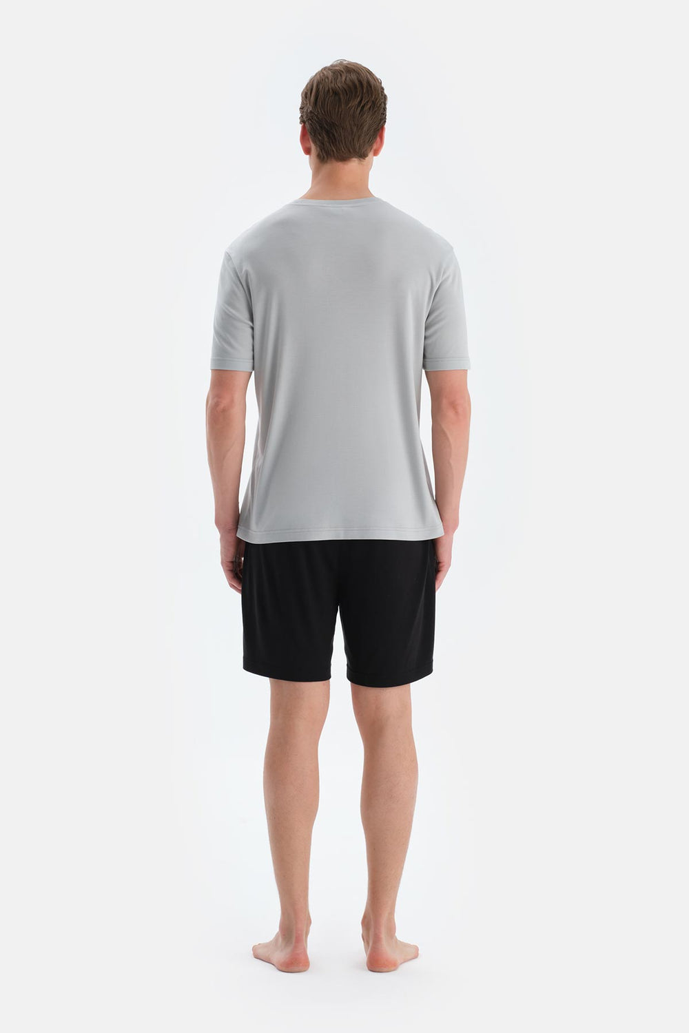 Buz Mavisi Cool Touch Tişört Şort Pijama Takımı