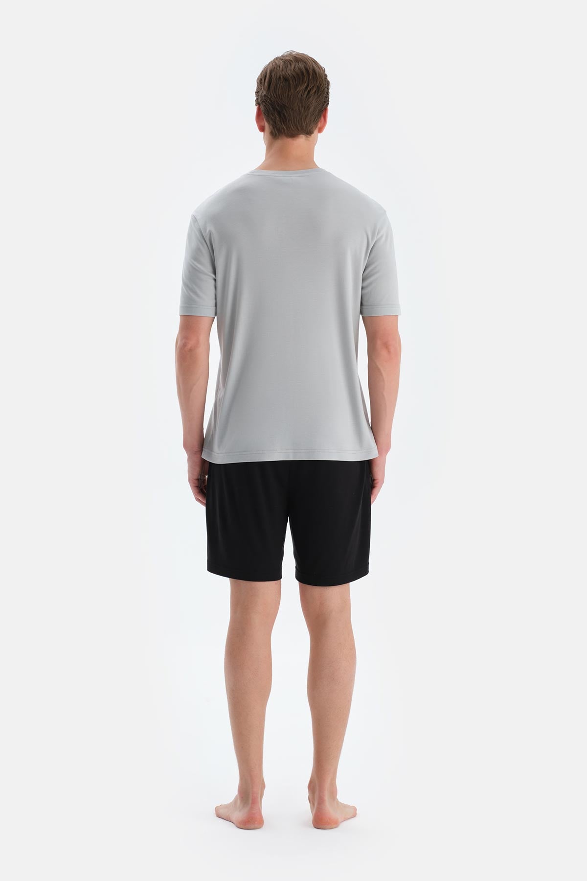 Buz Mavisi Cool Touch Tişört Şort Pijama Takımı