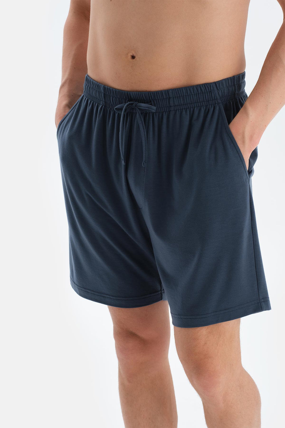 Mavi Cool Touch Tişört Şort Pijama Takımı