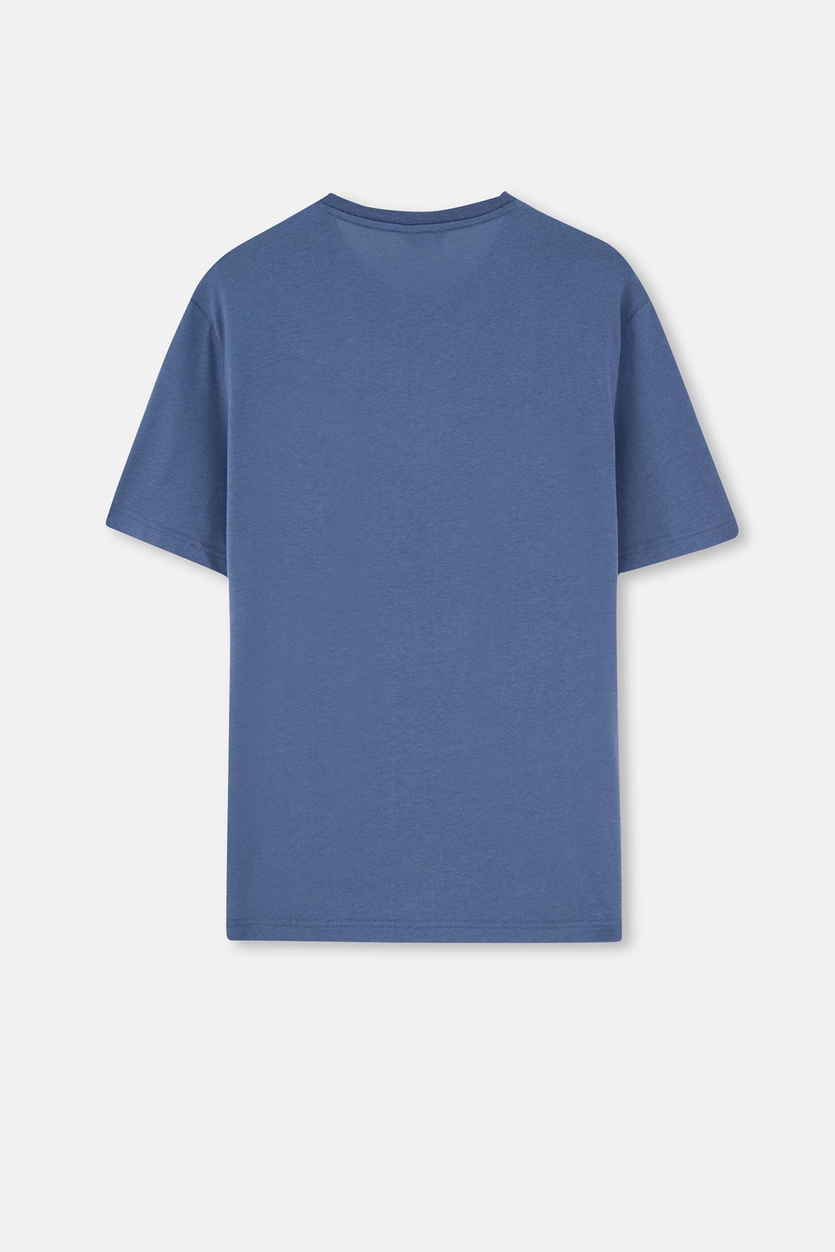 Indigo Pat Ve Cep Detaylı Tişört Şort Takım