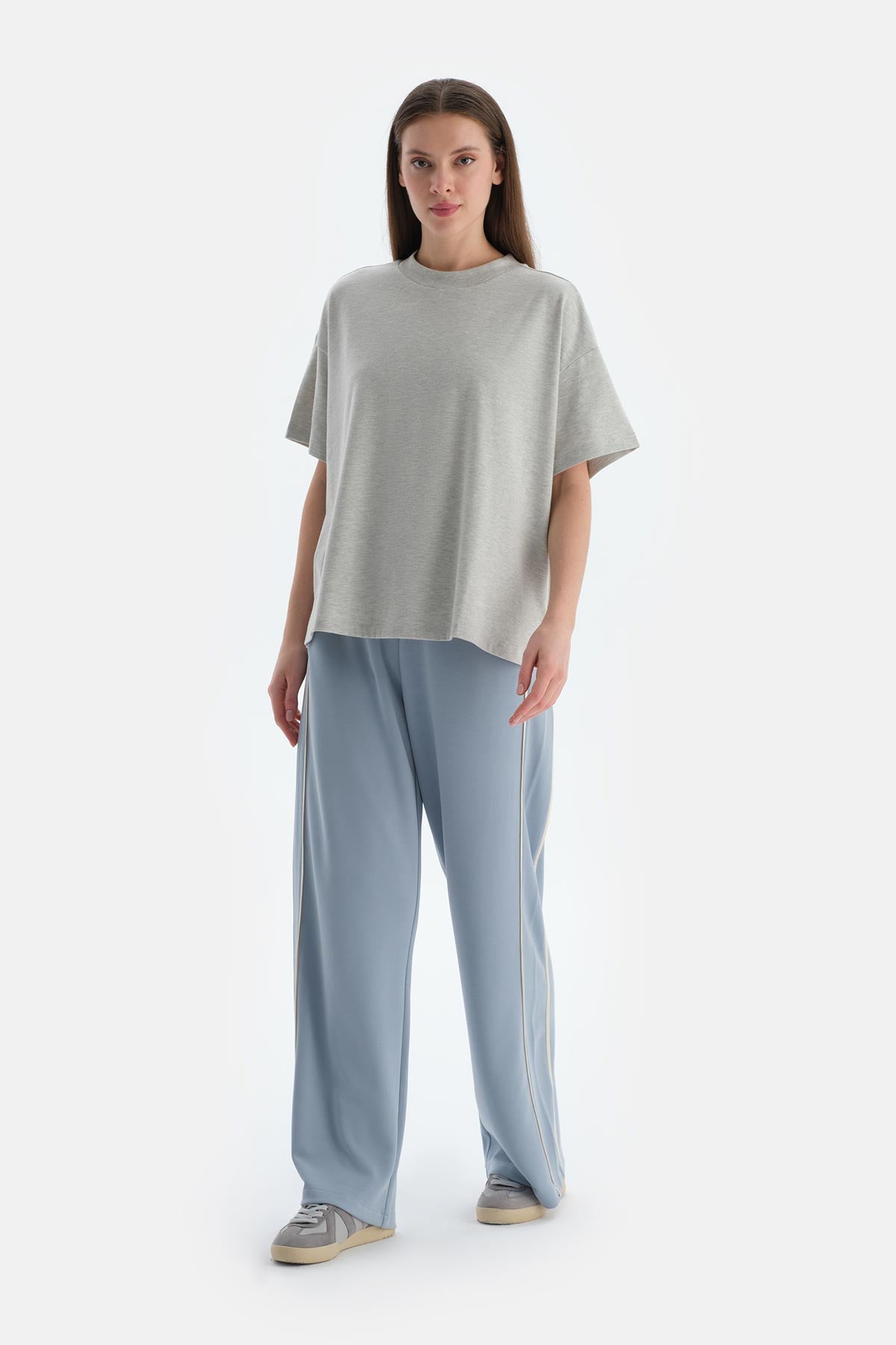 Gri Melanj Kadın Tişört