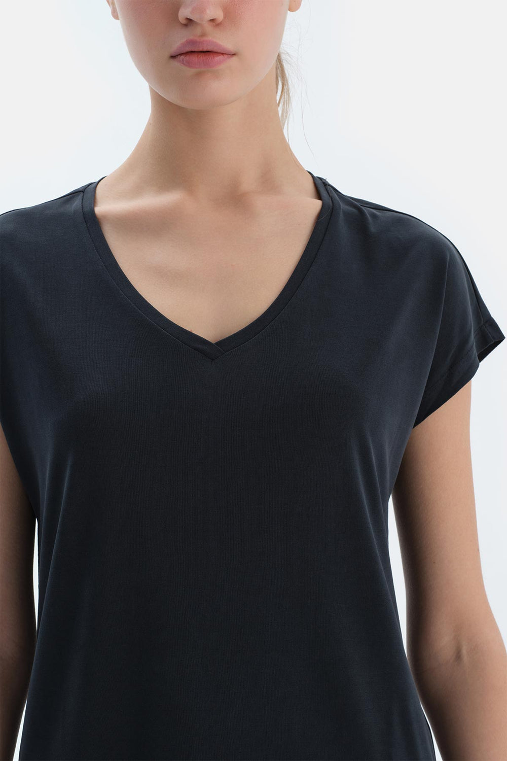 Antrasit Melanj Soft Touch Basıc Pantolon