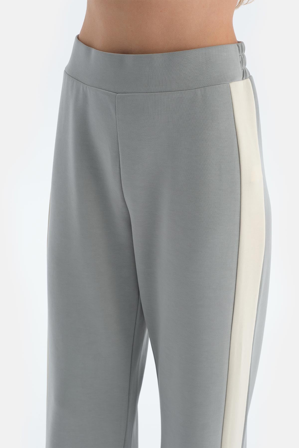Ada Çayı Kadın Modal Karışımlı Yan Şerit Detaylı Pantolon