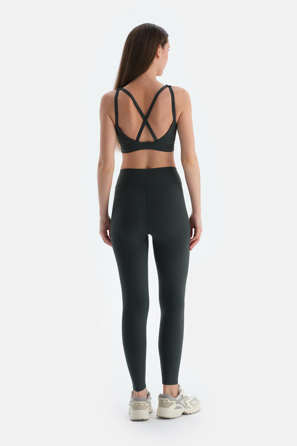 Koyu Yeşil Kadın Tayt