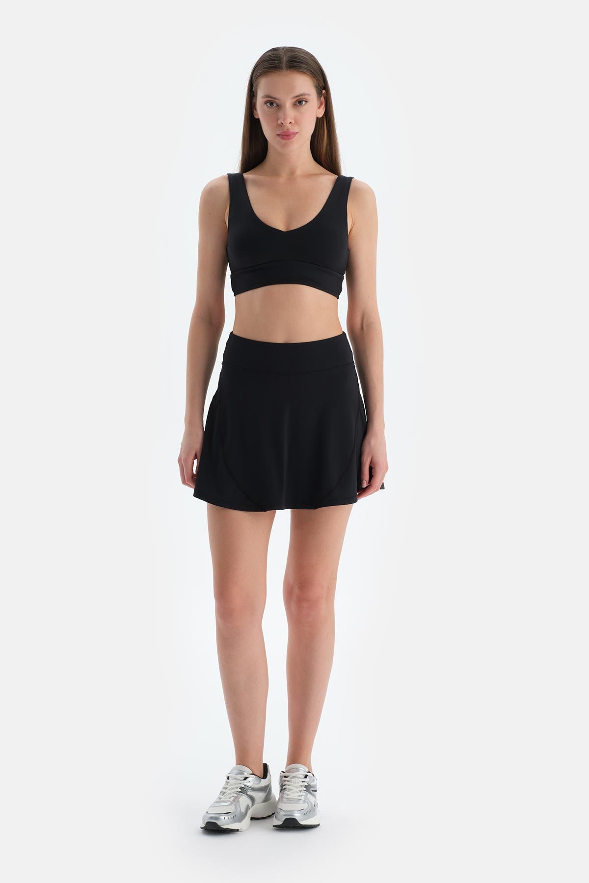 Siyah Kadın Şort Etek