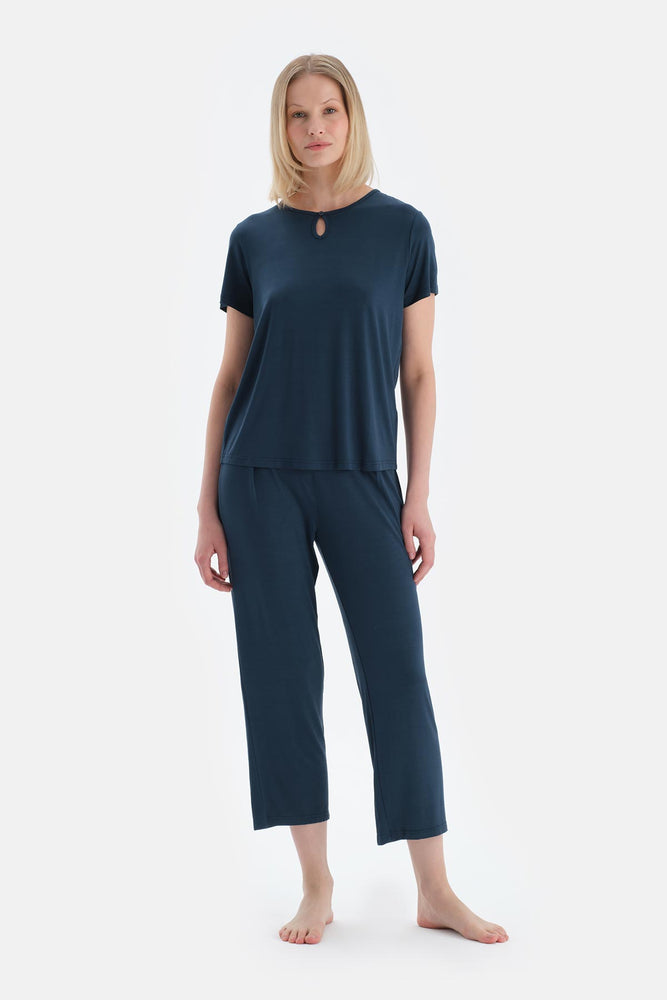 Indigo Cool Touch Modal Tişört Pantolon Pijama Takımı