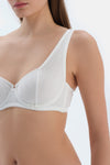 Ecru Underwire Lace Bra with Alternative Straps