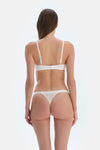 Ecru Underwire Lace Bra with Alternative Straps