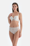White TULLE DETAILED BODYSUIT