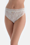 White TULLE DETAILED BODYSUIT