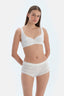 Ekru Yanları Büzgülü Poıntel Boyshort