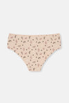 Burgundy-Dark Brown 3-PACK PATTERNED HIPSTER PANTIES