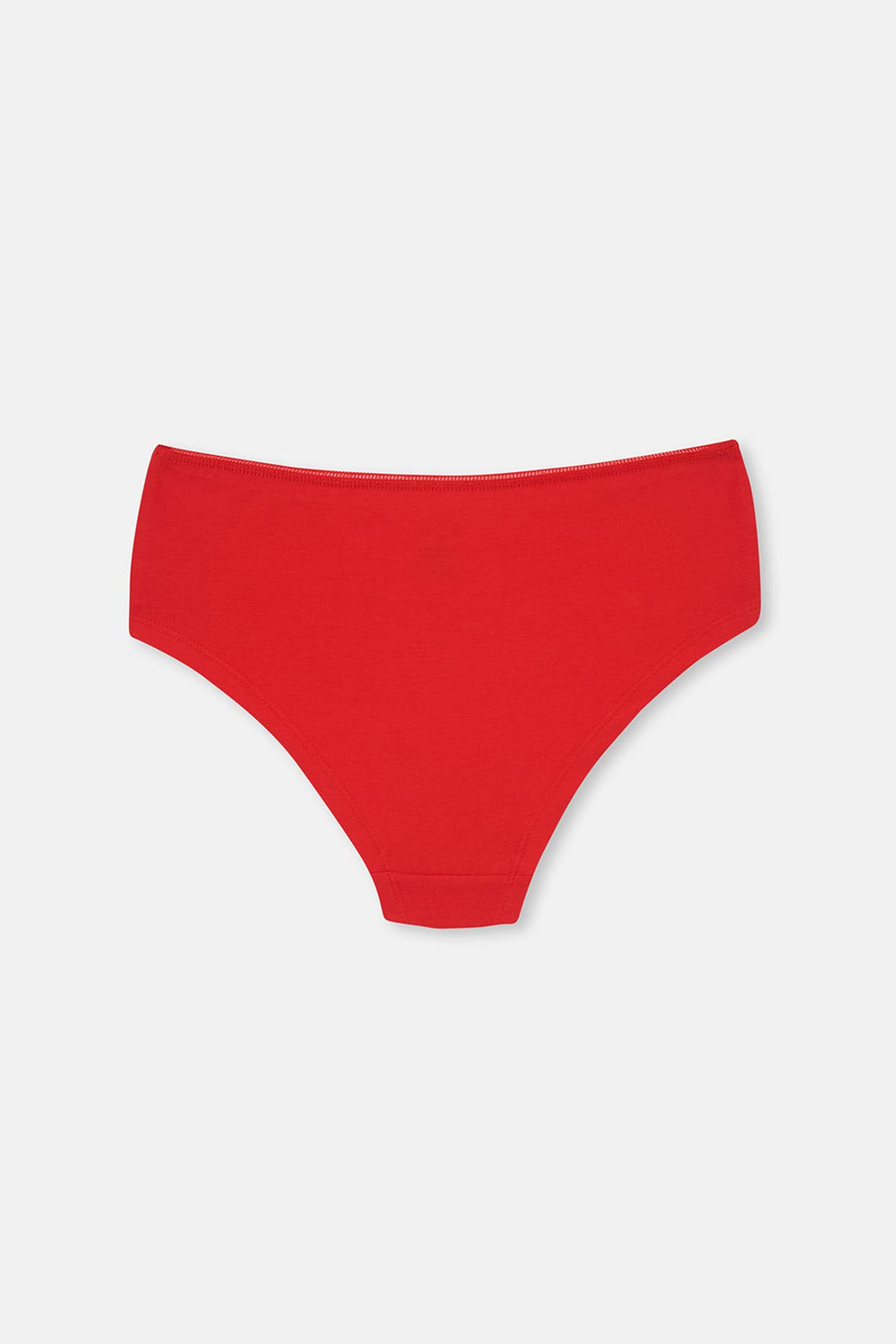 Kırmızı-Lacivert Kadın 3'lü Parça Baskılı Hipster Külot