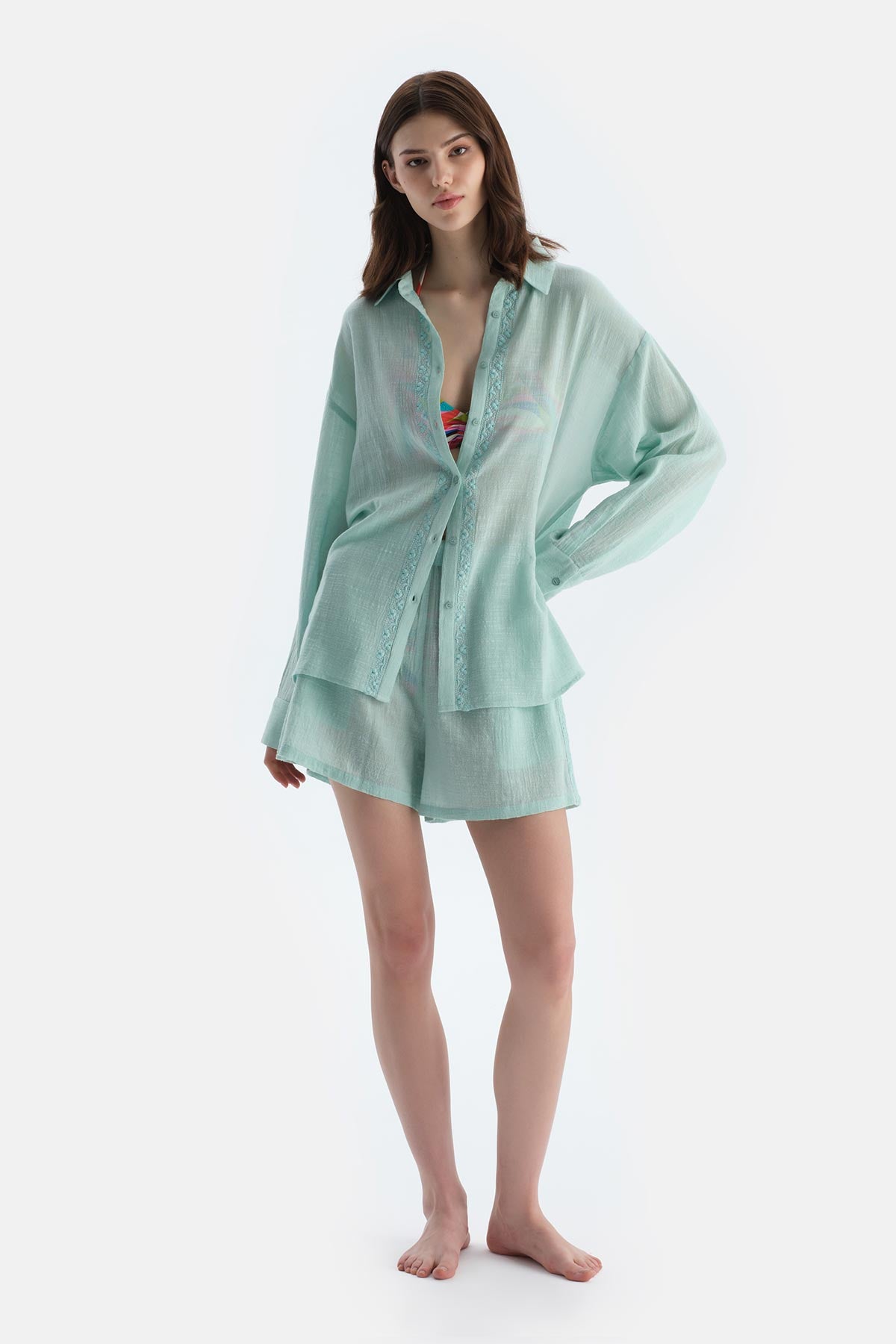 Mint Yeşili Şort