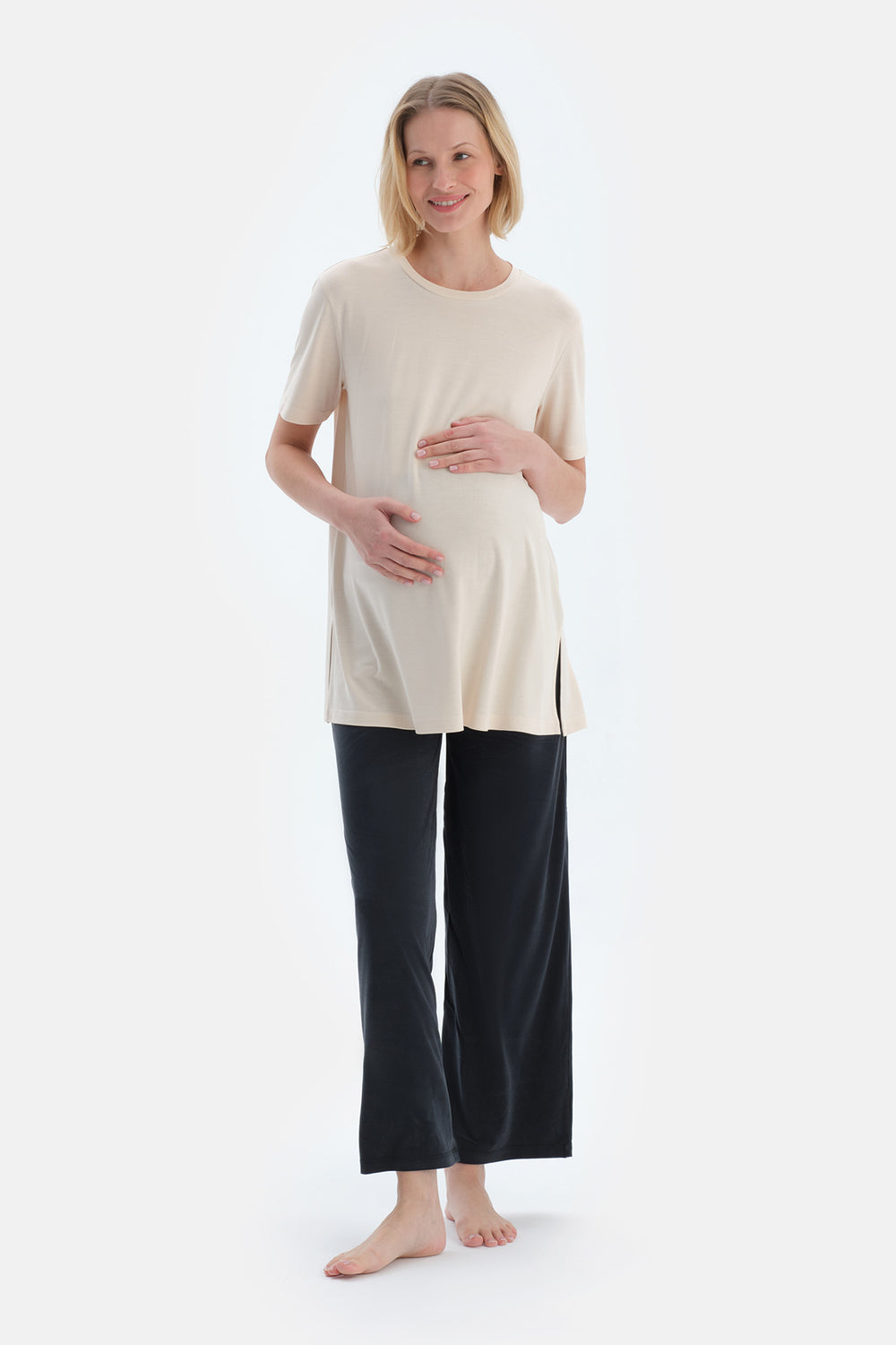 Siyah Modal Hamile Pantolon