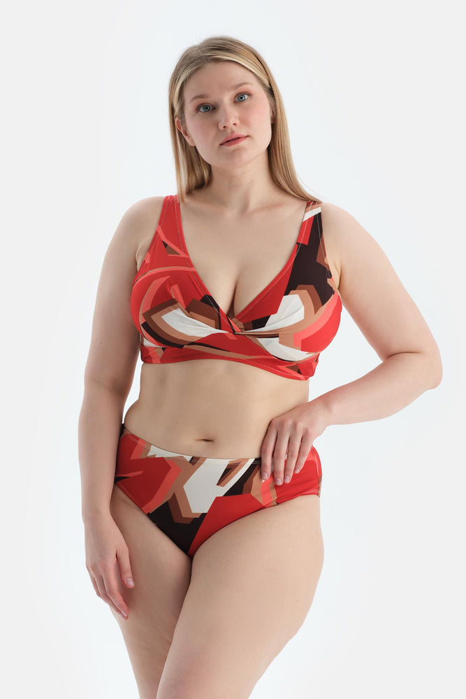 Multicolor Yüksek Bel Bikini Alt