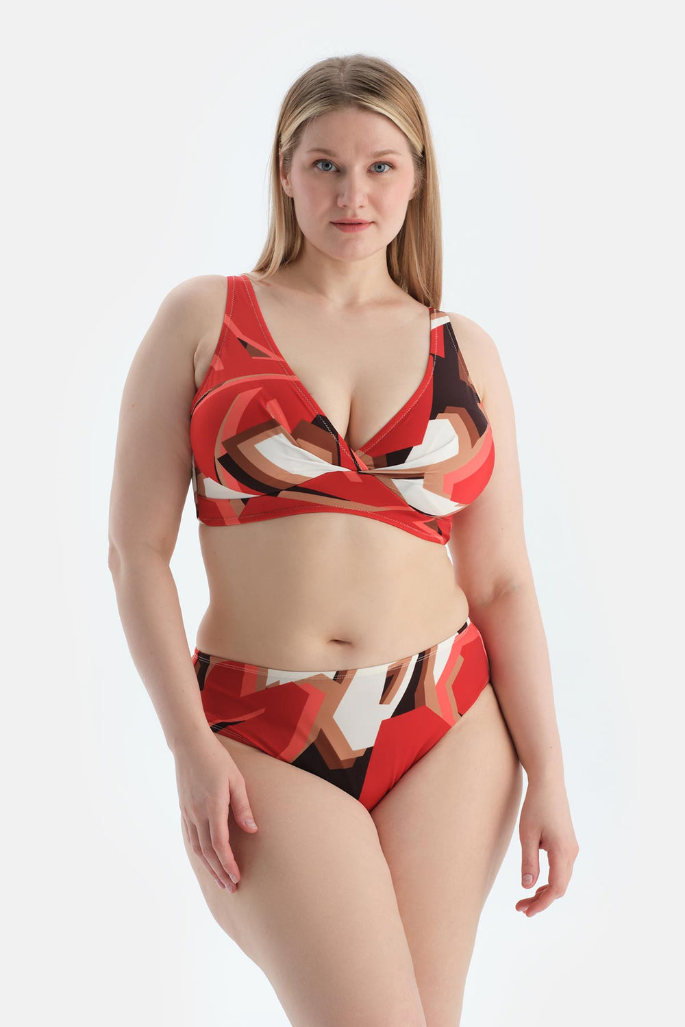 Multicolor Yüksek Bel Bikini Alt