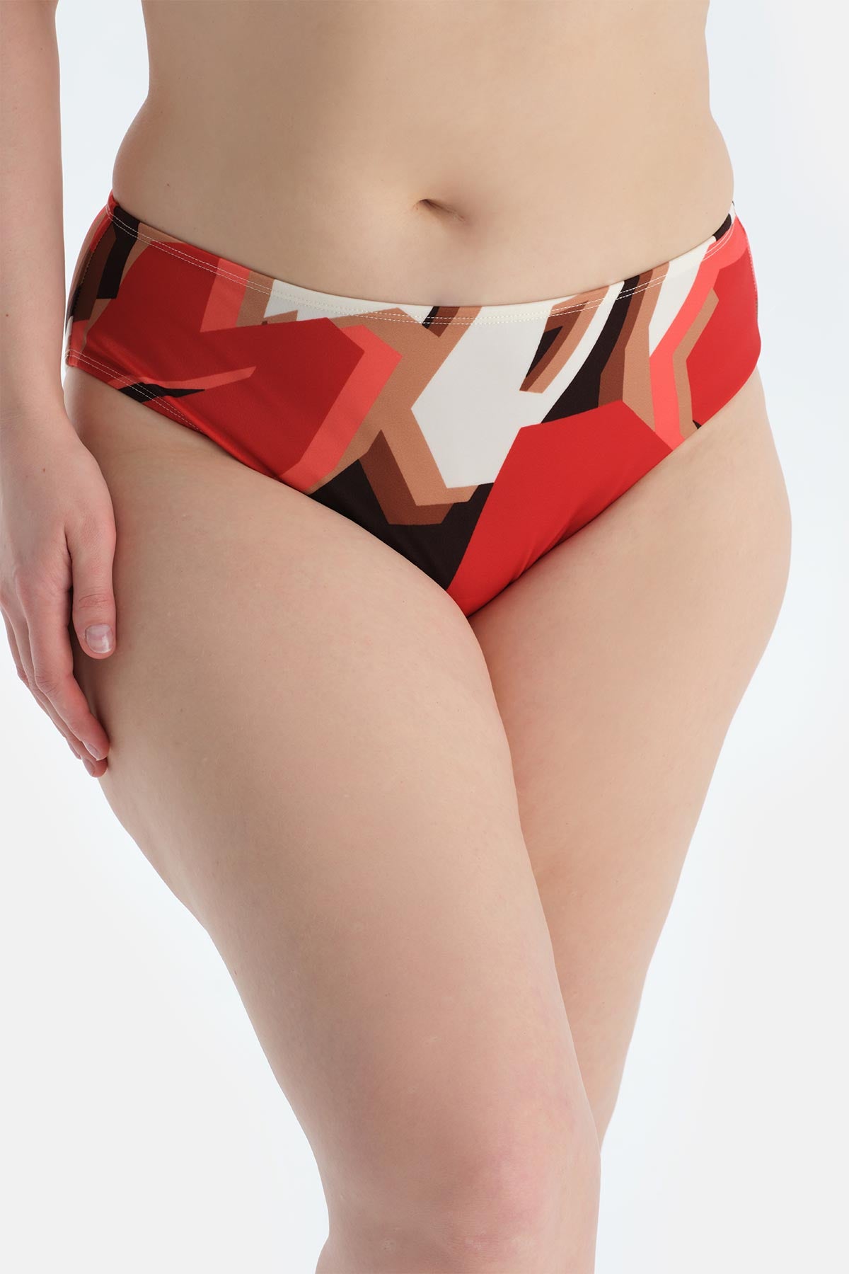 Multicolor Yüksek Bel Bikini Alt
