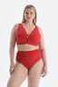 Kırmızı Yüksek Bel Bikini Alt