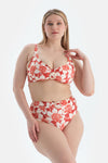 Multicolor Yüksek Bel Bikini Alt