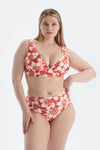 Multicolor Yüksek Bel Bikini Alt