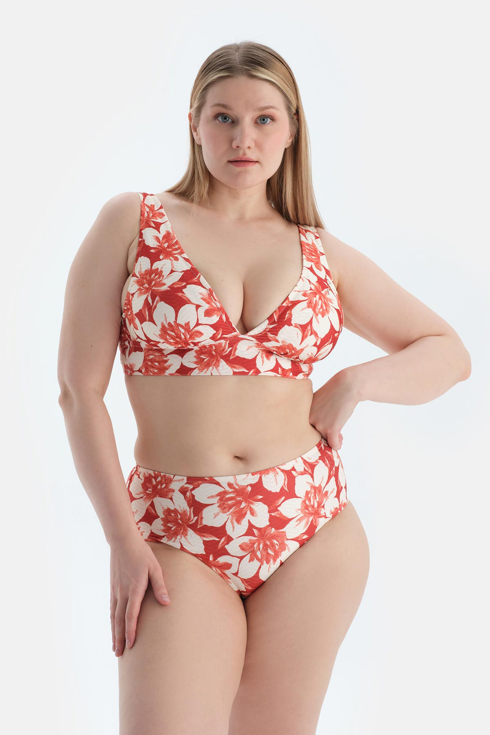 Multicolor Yüksek Bel Bikini Alt