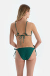 Koyu Yeşil Spagetti Bikini Alt